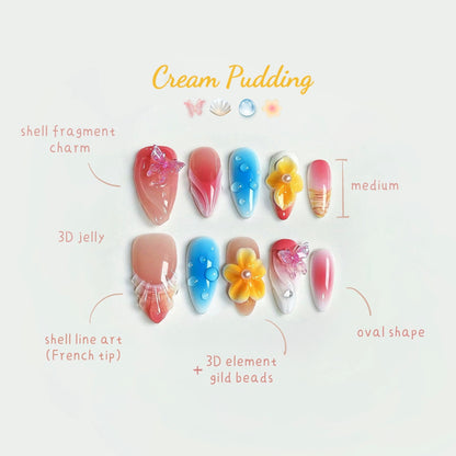 H06 CREME PUDDING  (Almond Shape)